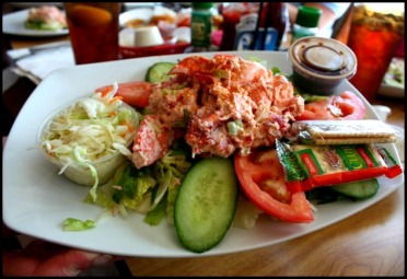 Tuna salad, veggies, fresh, Village Fish Market Restaurant, Punta Grande, Fishermen's Village, Florida, Charlotte Harbor