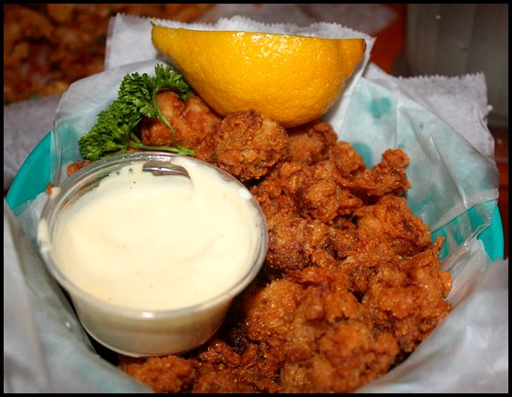 Have an adventurous palate? How about trying gator bites? They are quite chewy and tasty!