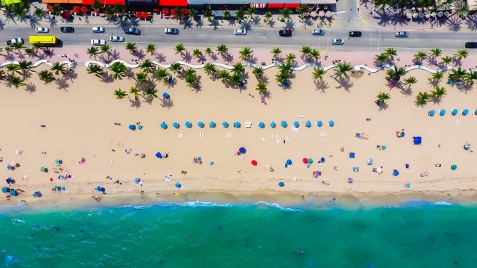 Life is always better at the beach. Fort Lauderdale, Florida seen from the air.
